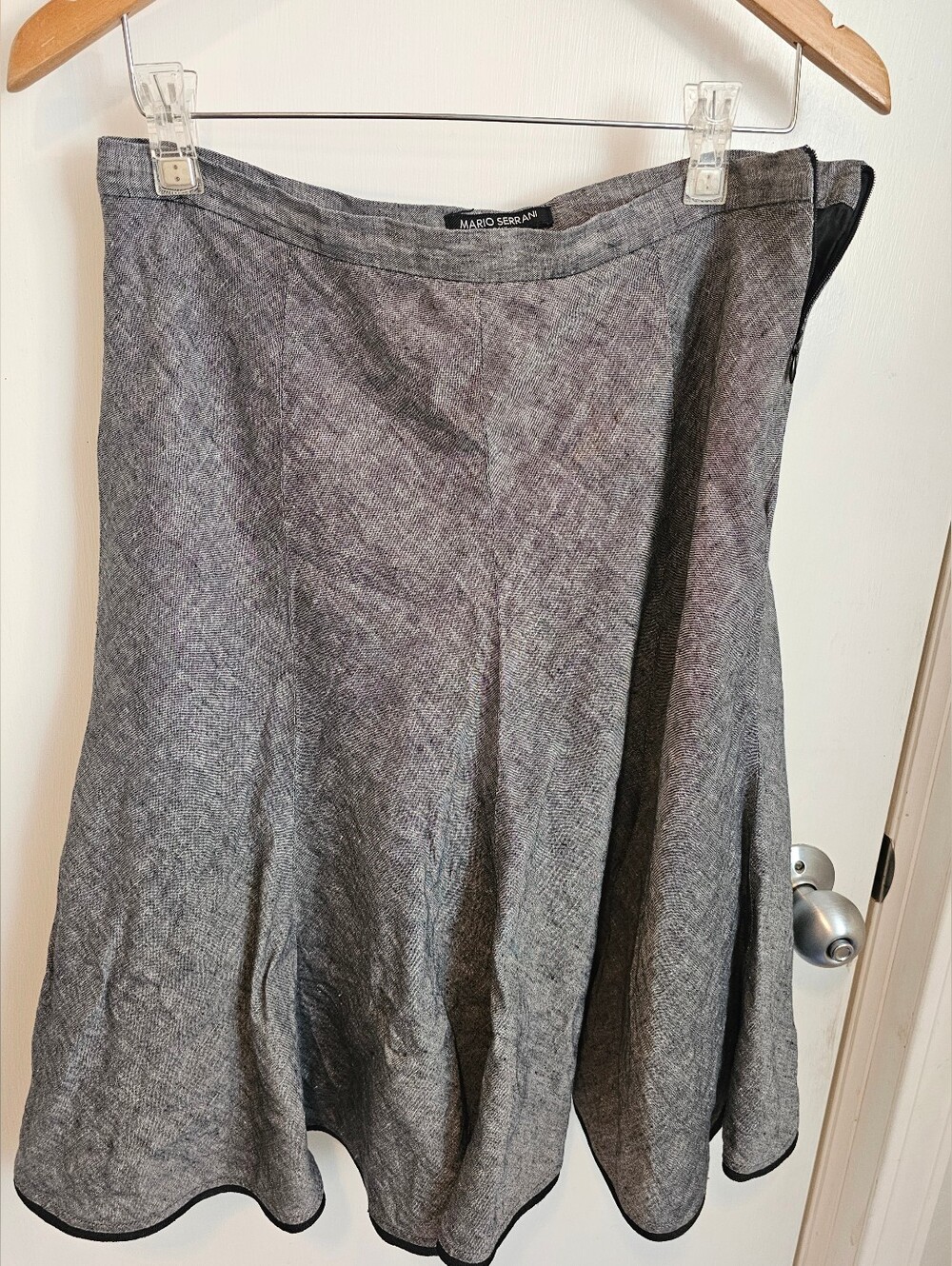 Mario Serrani Gray Circle Skirt